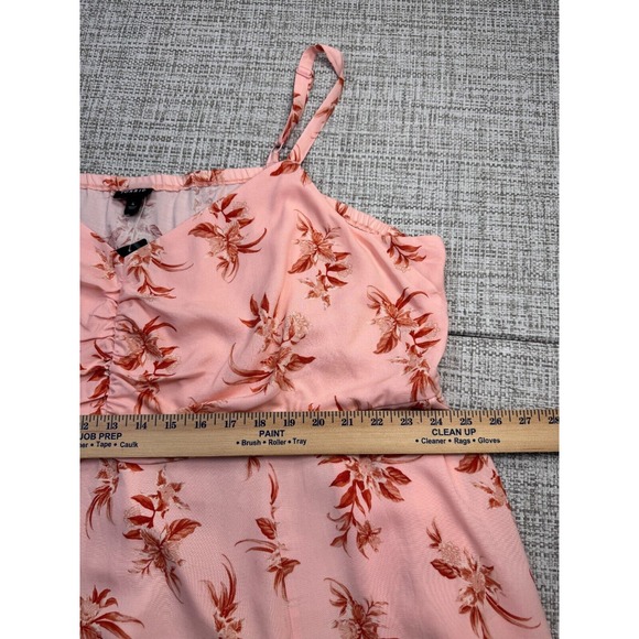 Torrid Babydoll Dress 4 4X Pink Wash Challis Skater Whimsy Daisy Floral Pockets‎ - Picture 6 of 13